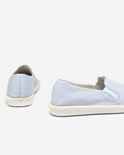 OUTLET Jasnoniebieskie damskie espadryle Jollu- Obuwie