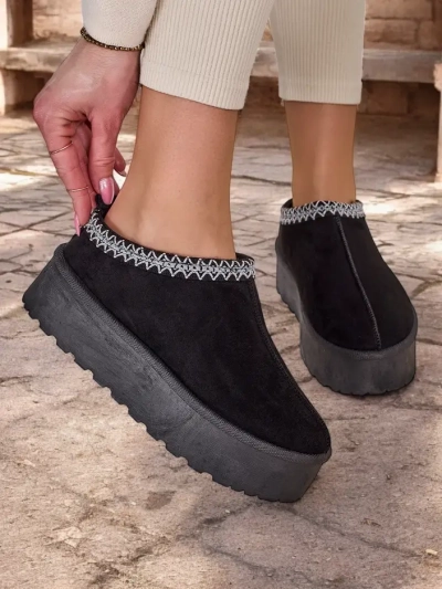 Royalfashion Krótkie buty a'la śniegowce damskie Fesio