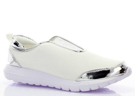Białe damskie buty sportowe slip on Seiko - Obuwie
