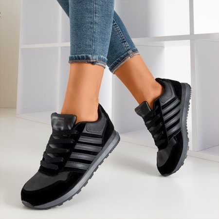 Czarne damskie sportowe buty Saja - Obuwie