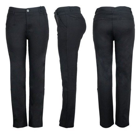 Czarne spodnie materiałowe - Spodnie