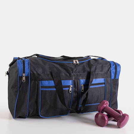 Czarno-niebieska podróżna torba - Akcesoria