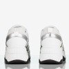 Białe buty sportowe we wzór a'la skóra węża Snekeressa - Obuwie