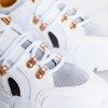 Białe sneakersy damskie na grubej podeszwie Olyssotia - Obuwie