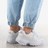 Białe sneakersy na grubej podeszwie Cornell - Obuwie