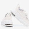 Białe sportowe sneakersy damskie z holograficznymi wstawkami Piulesa - Obuwie