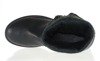 Czarne botki z pikowaną cholewką - Obuwie