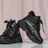 Czarne buty sportowe z wysoką cholewką Pesthane - Obuwie