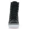 Czarne sneakersy na koturnie Lasegreta - Obuwie