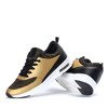 Czarno - złote sportowe buty Reachea - Obuwie