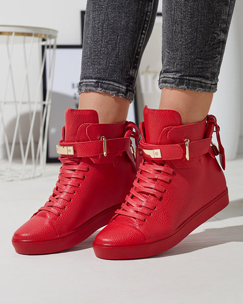Czerwone damskie buty sportowe Uceluri- Obuwie