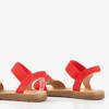 Czerwone damskie sandały Redish - Obuwie
