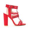 Czerwone sandały na słupku Maxim - Obuwie