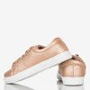 Damskie buty sportowe różowe złoto Natali - Obuwie