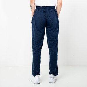 Granatowe spodnie dresowe męskie - Odzież