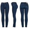 Granatowe spodnie jeansowe - Spodnie