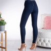 Granatowe spodnie z elastycznego materiału - Spodnie