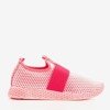 Neonowe różowe sportowe buty damskie typu slip - on Andalia - Obuwie