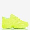 Neonowe zielone sneakersy damskie That's It - Obuwie