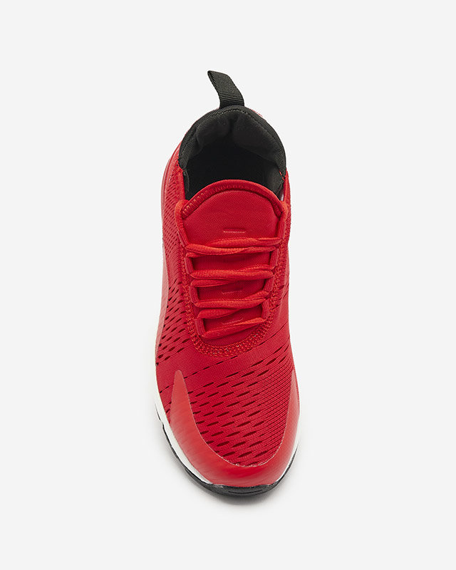 OUTLET Royalfashion Czerwone damskie materiałowe buty sportowe Tayrio
