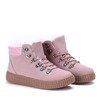 OUTLET Różowe buty sportowe ocieplane Daniella - Obuwie