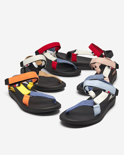 Royalfashion Damskie sandały tkaninowe kolorowe Ojo