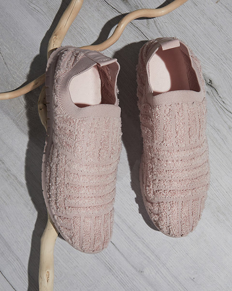 Różowe wsuwane damskie buty sportowe tenisówki Kerliv- Obuwie