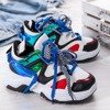 Sportowe buty ugly shoes holograficznymi wstawkami Viridiana - Obuwie