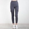 Szare damskie spodnie materiałowe tregginsy - Spodnie