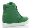 Zielone sneakersy na koturnie Velicienta - Obuwie