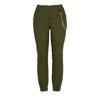 Zielone spodnie damskie cargo z łańcuchem - Spodnie