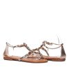 Złoto-różowe sandały z ozdobnymi kamyczkami Jazlyn- Obuwie