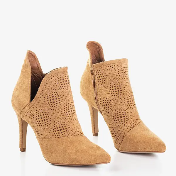 OUTLET Коричневі жіночі черевики на шпильці Cyrena - Взуття