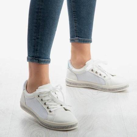 Білі кросівки з цирконами Sedatulla - Взуття 1