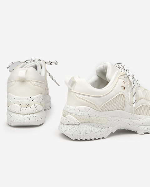 Біле та екрю спортивне взуття жіночі кросівки Dejis - Взуття