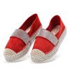 Червоні еспадрільї на платформі Fiorda - Взуття