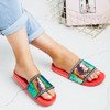 Червоні шльопанці з блискітками Summer Glow - Взуття