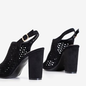 Чорні ажурні жіночі босоніжки Chahna - Взуття