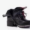 Чорні жіночі черевики з еко-шкіри Exione - Взуття