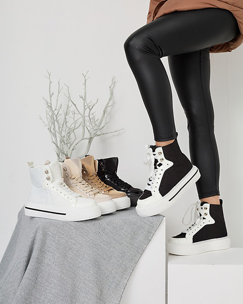 Чорно-білі жіночі спортивні кросівки Asmako- Footwear