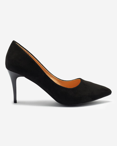 Класичні чорні жіночі туфлі з гострим носком Wernil - Взуття