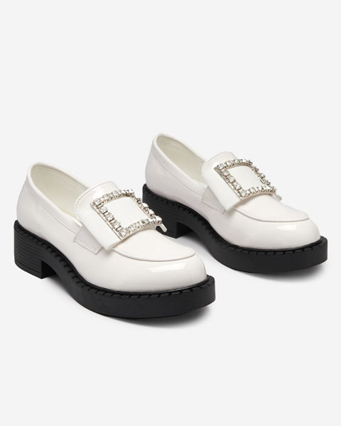 Лакові туфлі з білою пряжкою. Fogim- Взуття