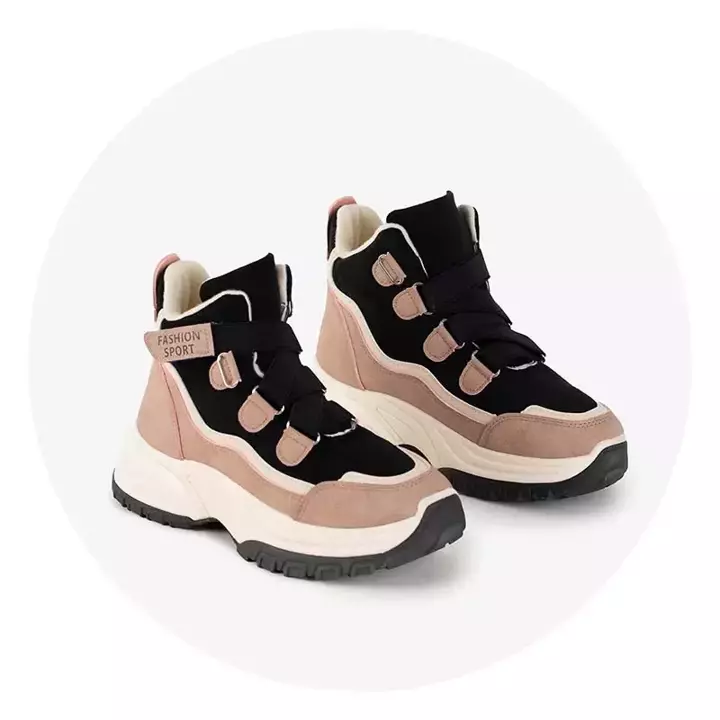 OUTLET Філіппа рожеве утеплене жіноче спортивне взуття - Взуття