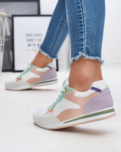 OUTLET Кольорові жіночі спортивні кросівки на шнурівці Semdik - Взуття