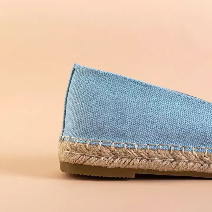OUTLET Сині жіночі еспадрільі з нашивкою Placida - Взуття
