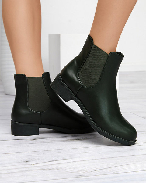 OUTLET Темно-зелені жіночі черевики Gasha - Взуття