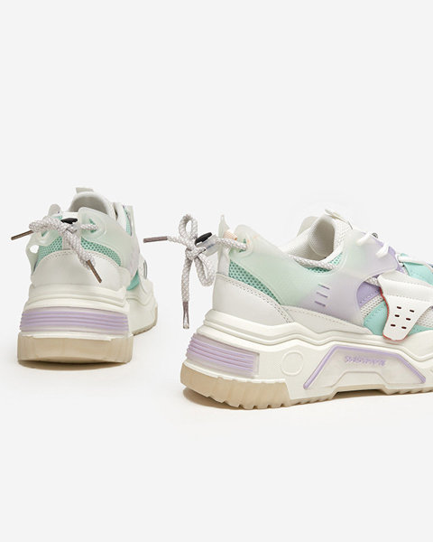 OUTLET Жіноче спортивне взуття, кросівки білого та фіолетового кольору Xillop - Взуття