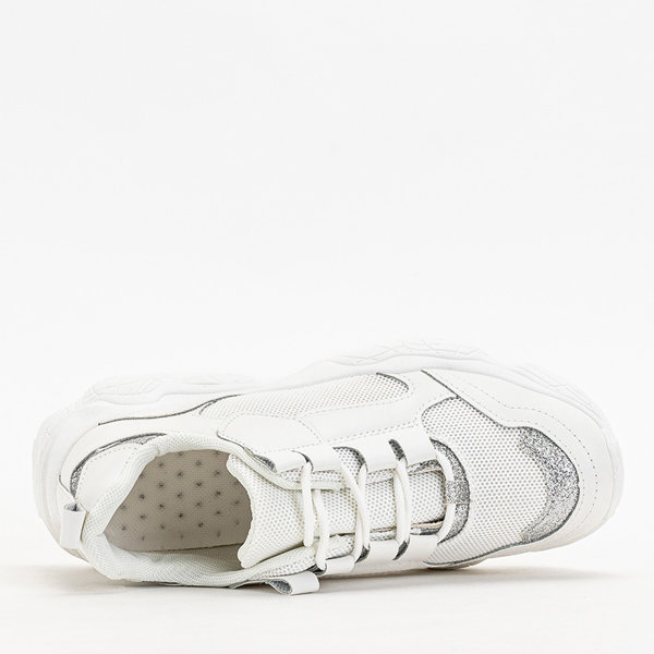 OUTLET Жіноче спортивне взуття на платформі білого кольору від Verica - Взуття