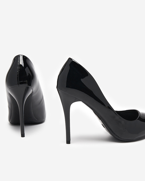 OUTLET Жіночі чорні лаковані туфлі на шпильці Merier - Одяг