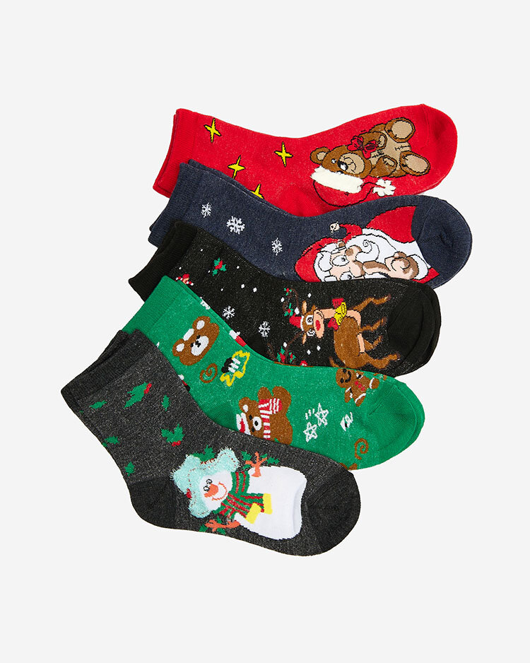 Royalfashion Комплект дитячих різдвяних шкарпеток 5/уп